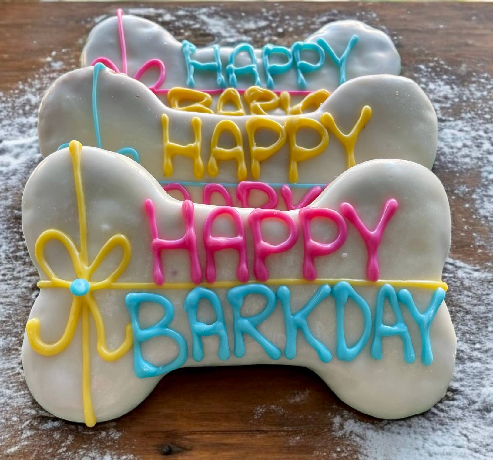 6 inch Birthday Gift Bone Dog Treats