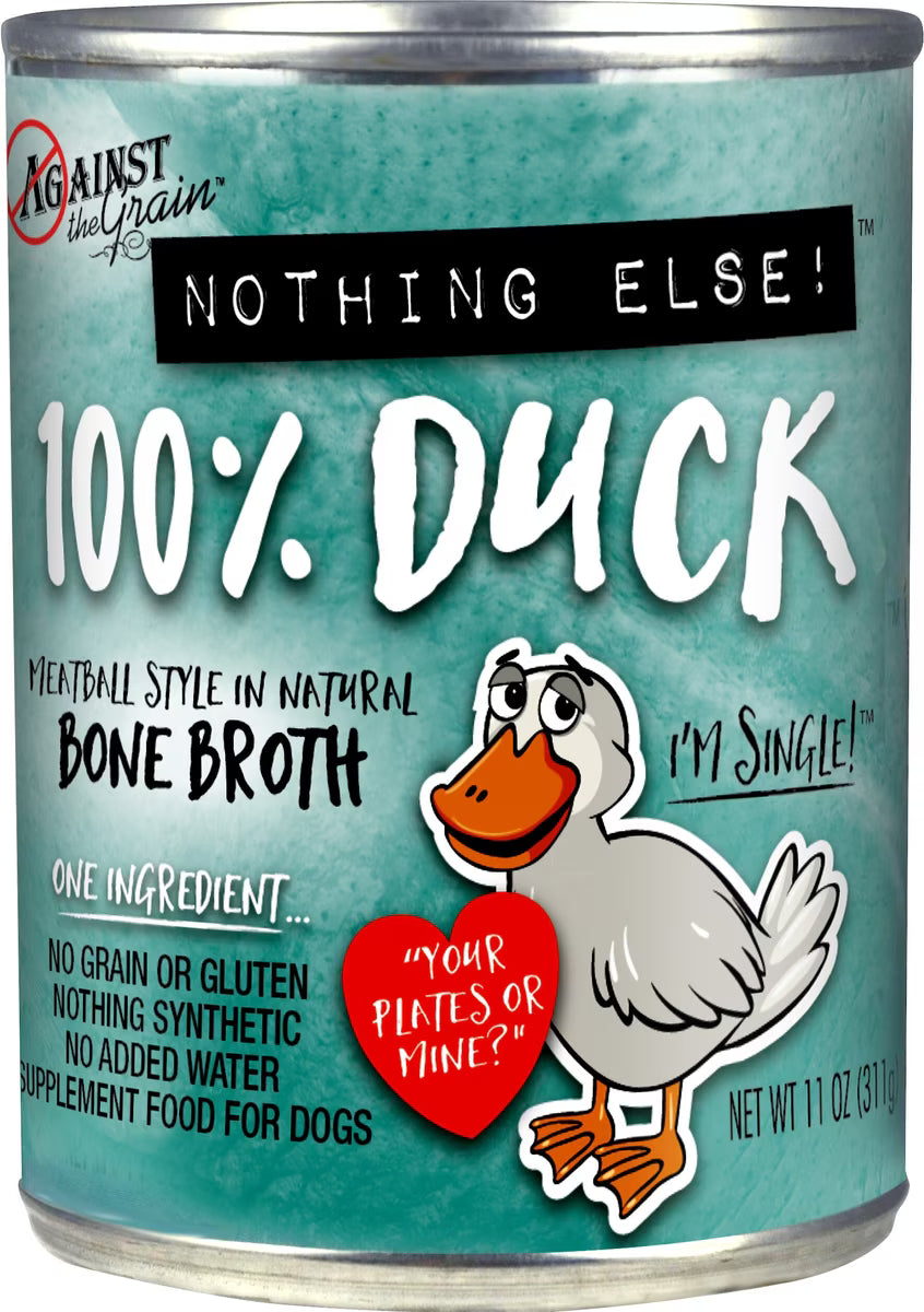 Against the Grain Nothing Else! Duck Recipe Limited Ingredient Wet Dog Food 11 OZ