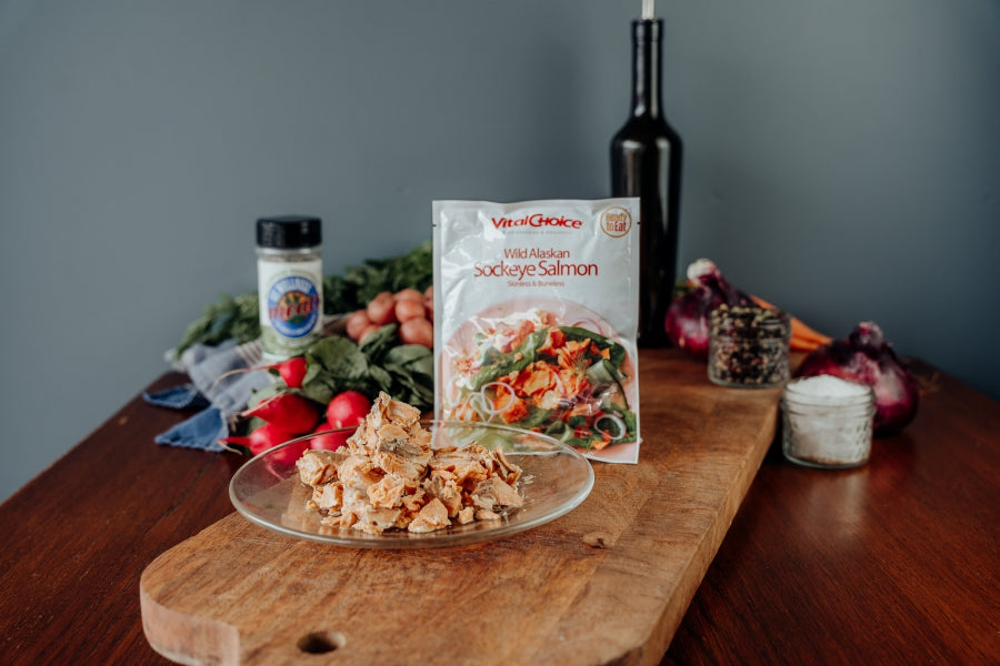 Wild Red Boneless Skinless Pouched Salmon - 6 oz.