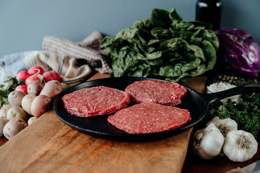Bison Patties - 3 (1/3lb) patties (1 lb. total)