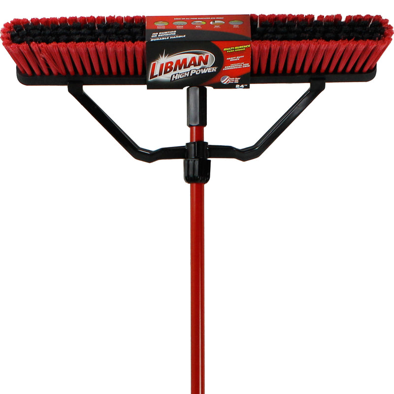 PUSH BROOM POLY HD 24"