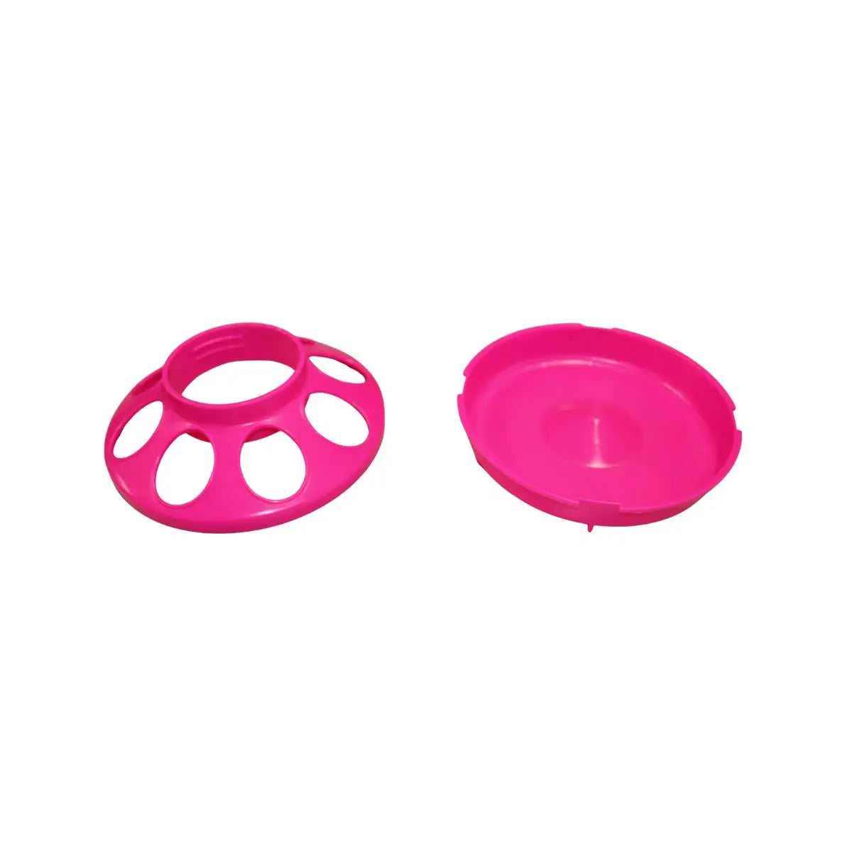 Little Giant 1 Quart Hot Pink Plastic Poultry Feeder Base