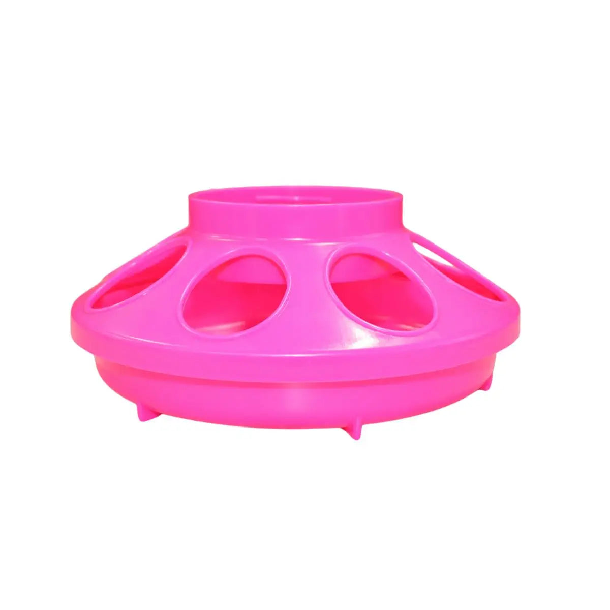 Little Giant 1 Quart Hot Pink Plastic Poultry Feeder Base