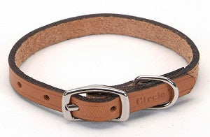 OAK LEATHER TOWN COLLAR 3/8x12