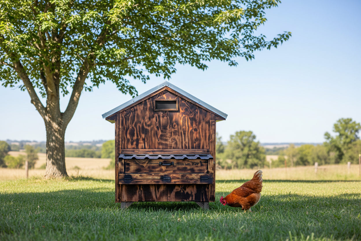 WR CHICKEN WOOD COUP BURNT WOOD 4 box w auto Door