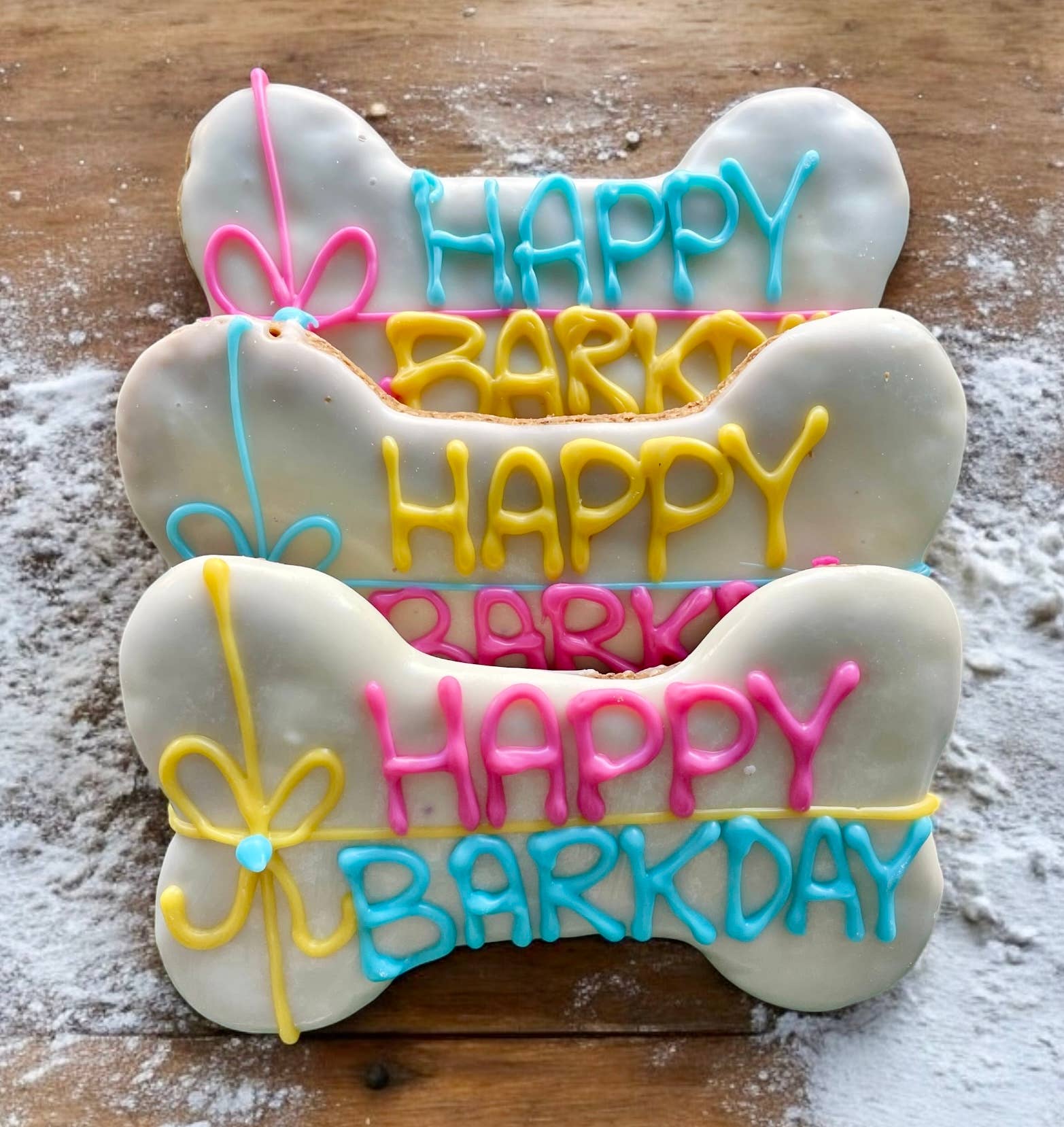 6 inch Birthday Gift Bone Dog Treats