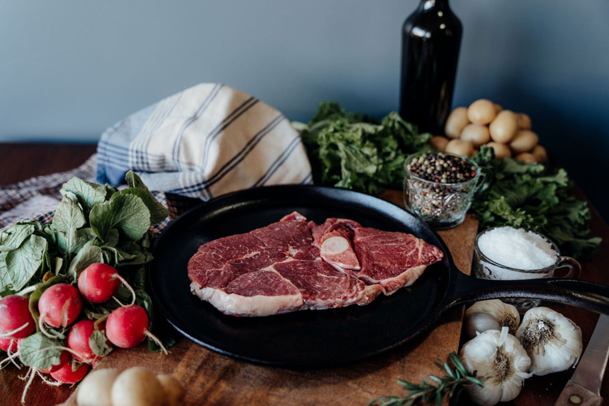 Leg of Lamb Steak (Bone-In) - 11 oz.