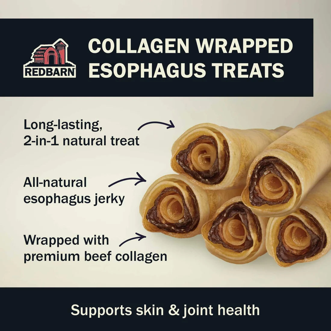 Redbarn Collagen Wrapped Esophagus Roll Medium