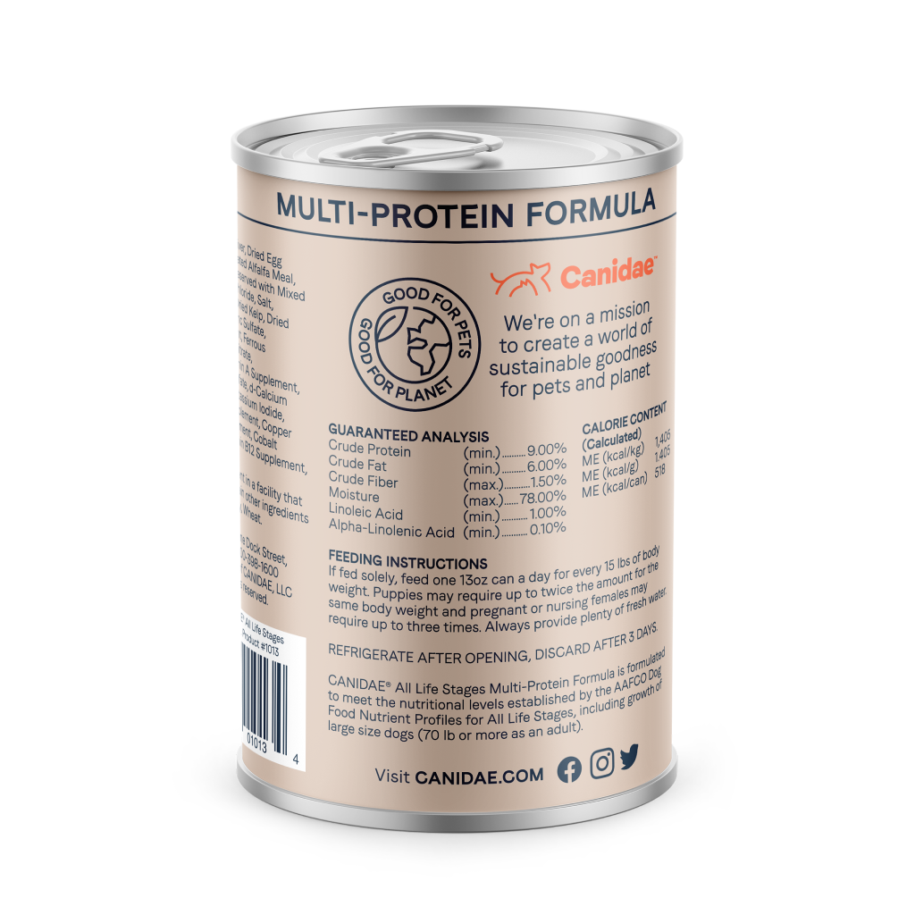 Canidae Multi-Protein Formula with Chicken, Lamb & Fish Canned Dog Food 13oz
