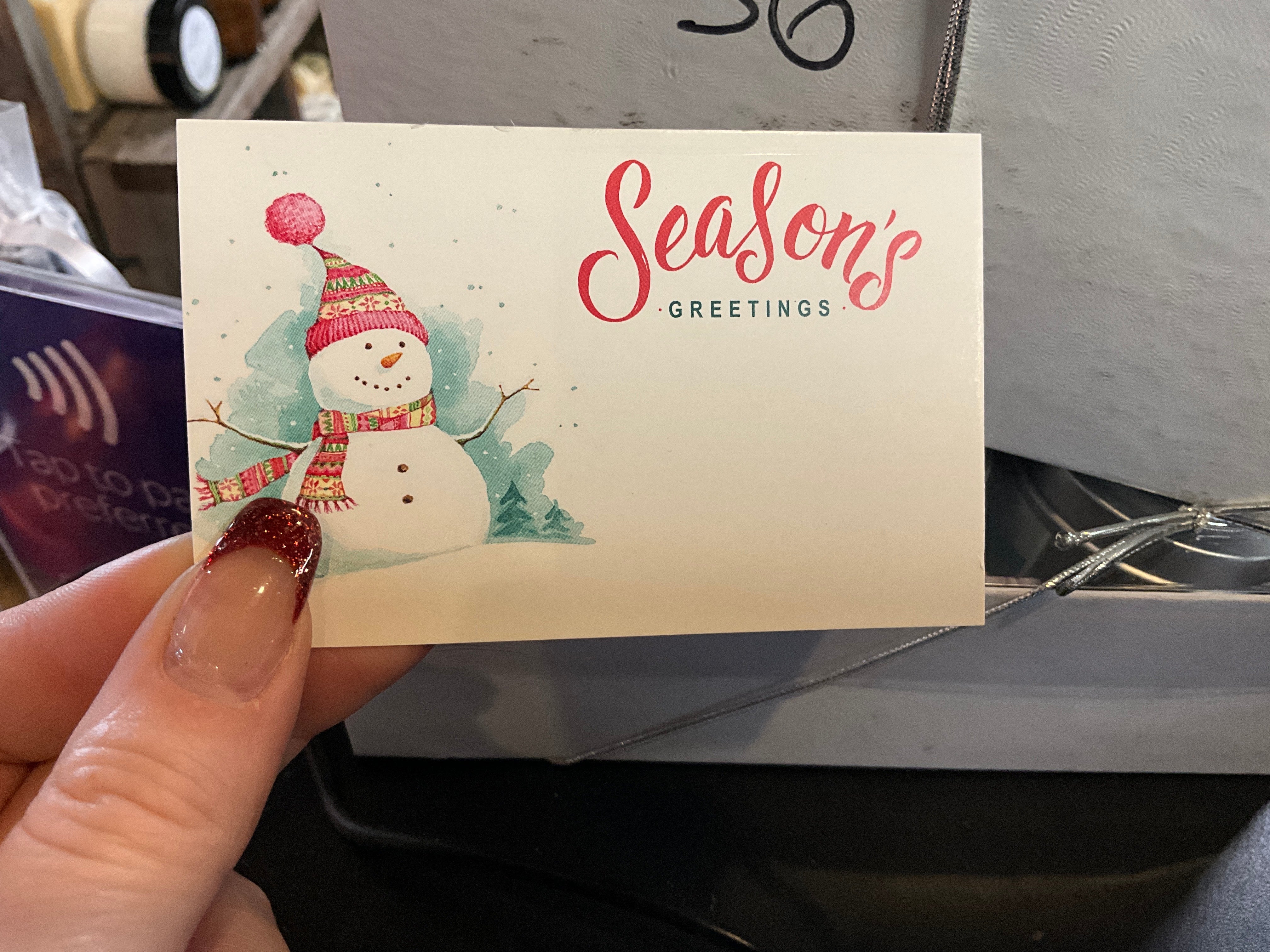 Seasons Greetings - Arrangement Card