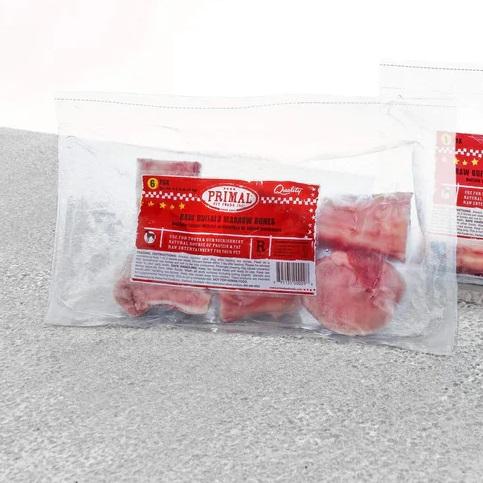 Primal Raw Buffalo Marrow Bones 2inch 6pack