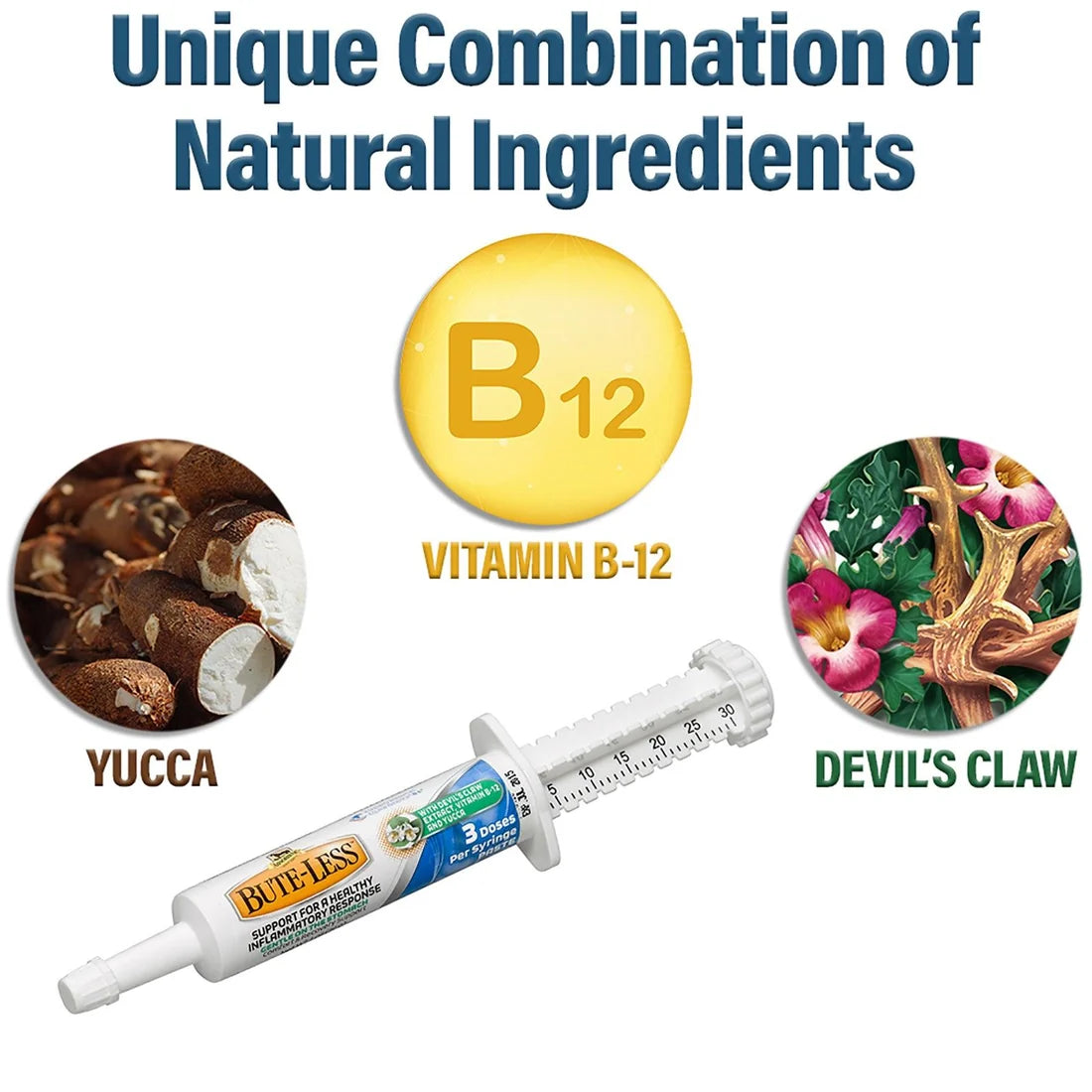 Absorbine Bute-Less Comfort & Recovery Supplement Paste for Horses 3 doses