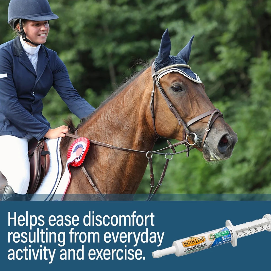 Absorbine Bute-Less Comfort & Recovery Supplement Paste for Horses 3 doses