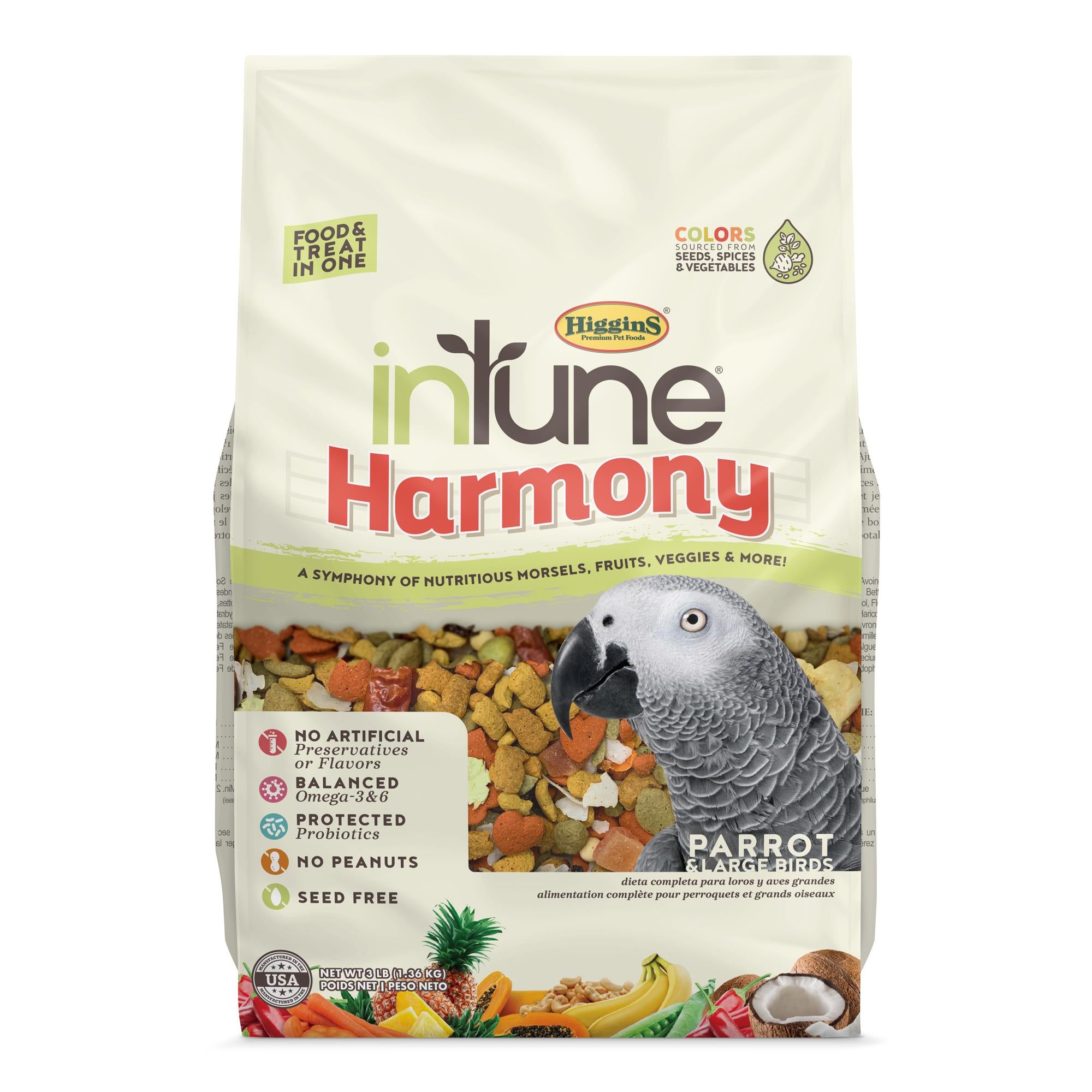 Higgins inTune Harmony Parrot 3lb.