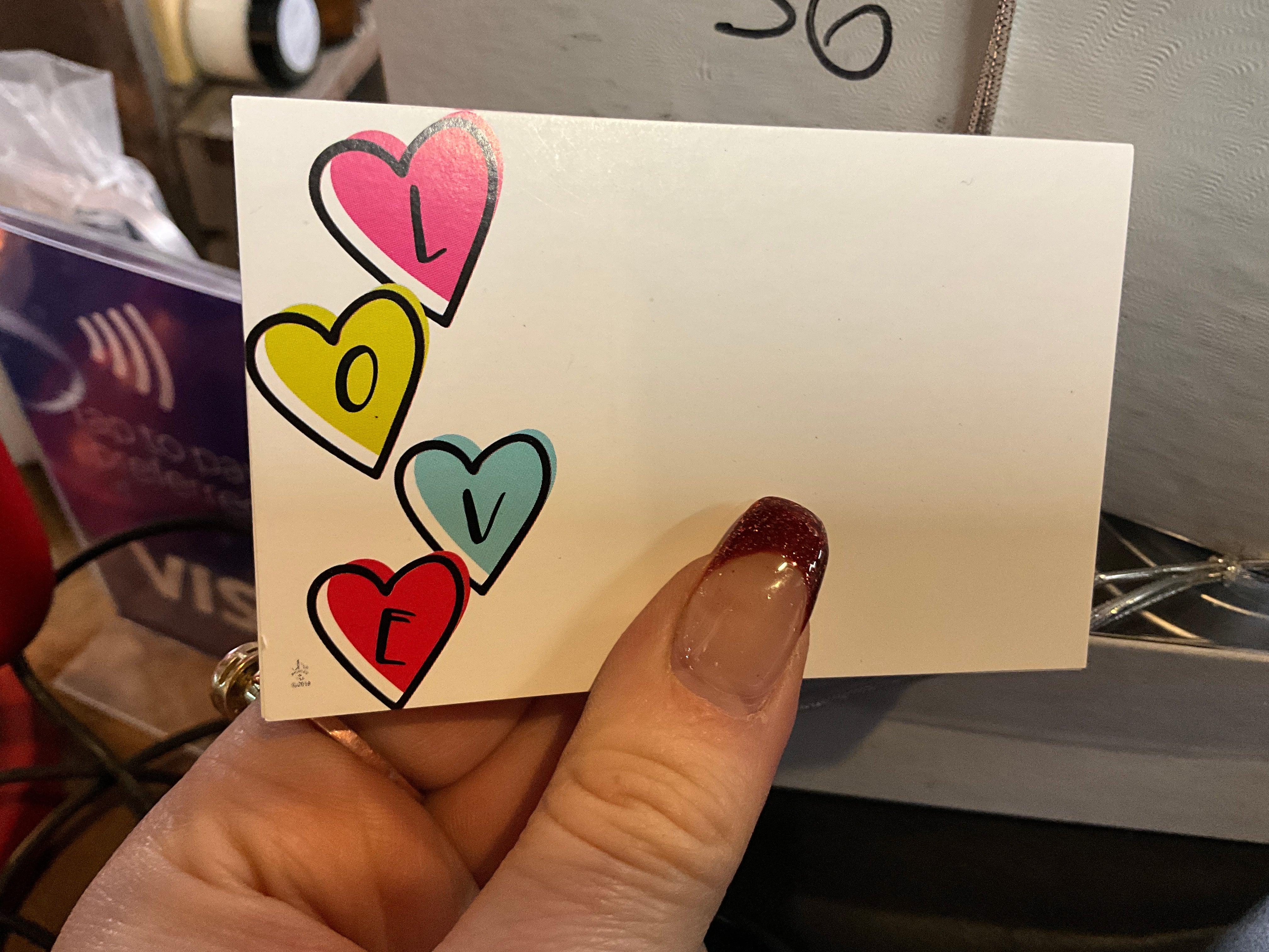 Hearts LOVE - Arrangement Card