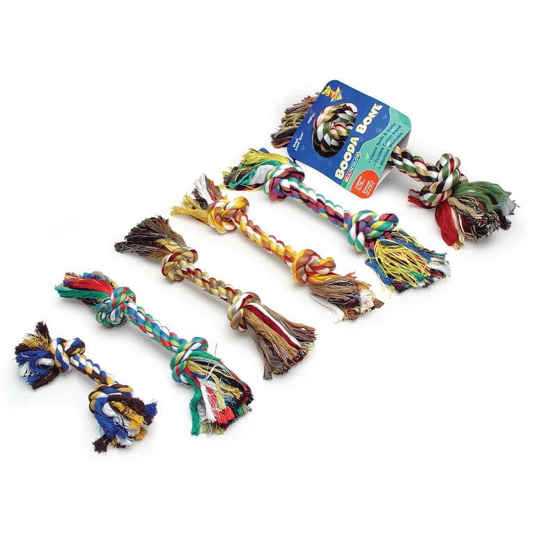 Petmate Booda Multi-Colored Rope Bone for Dogs Large