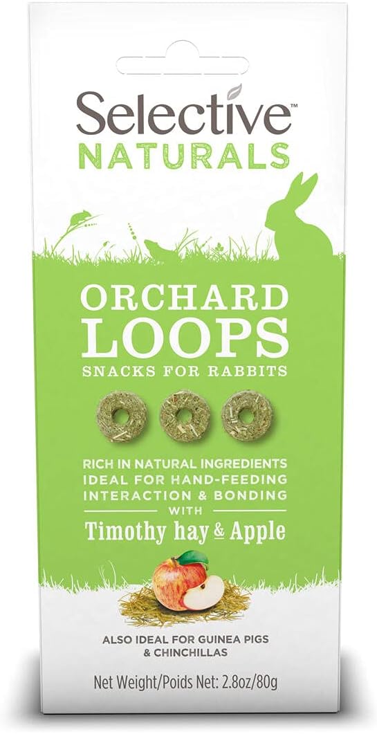 Selective Naturals Orchard Loops - Treats Suitable for Rabbits and Guinea Pigs2.8oz