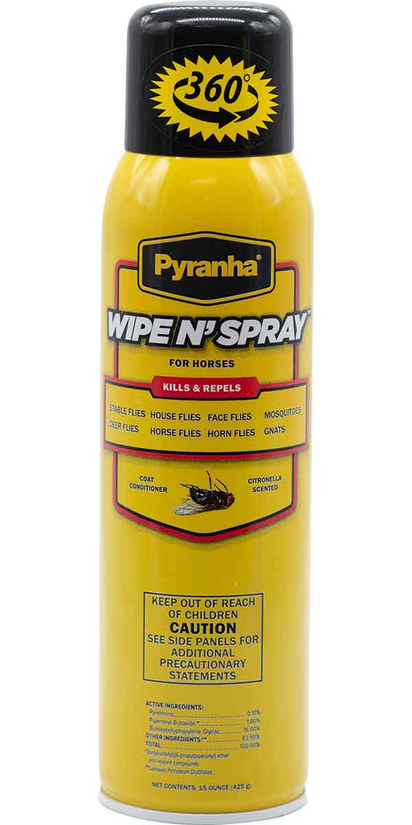 PYRANHA WIPE N'SPRAY 15 OZ