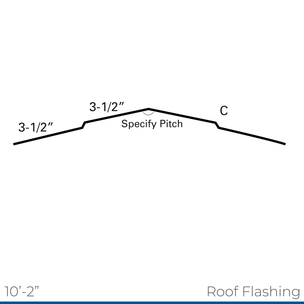 UNIVERSAL RIDGE COVER 10'-2" 26Ga