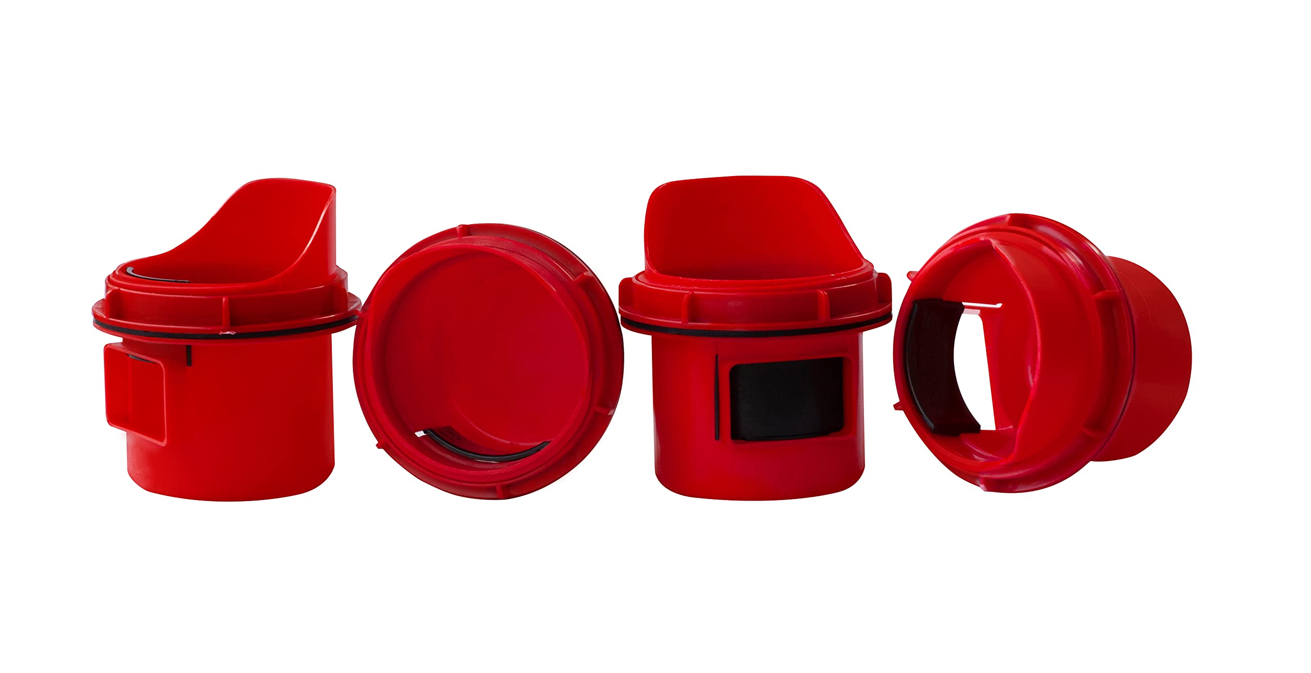 RentACoop Chick2Chicken DIY Medium 4-Port Feeder Kit with Built-In Slider Port Covers