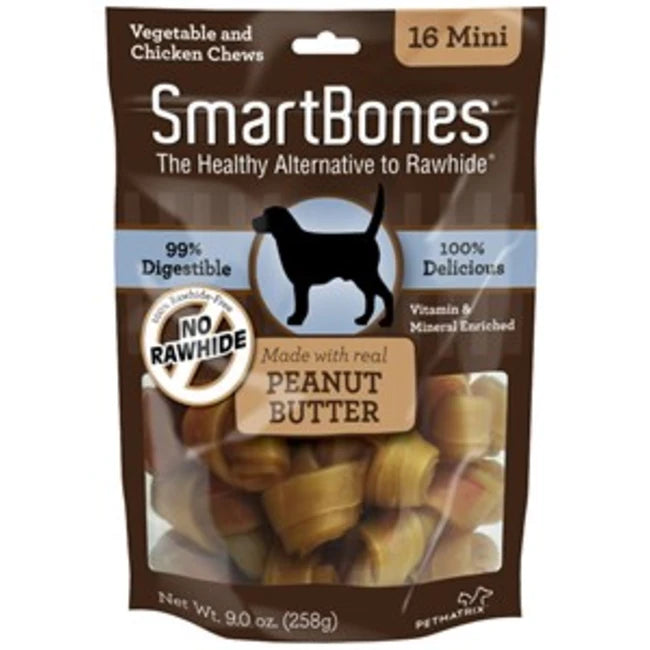 SmartBones PB Mini 16pk