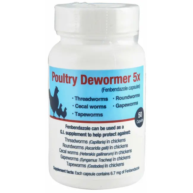 POULTRY DEWORMER 5X G.I 50ct