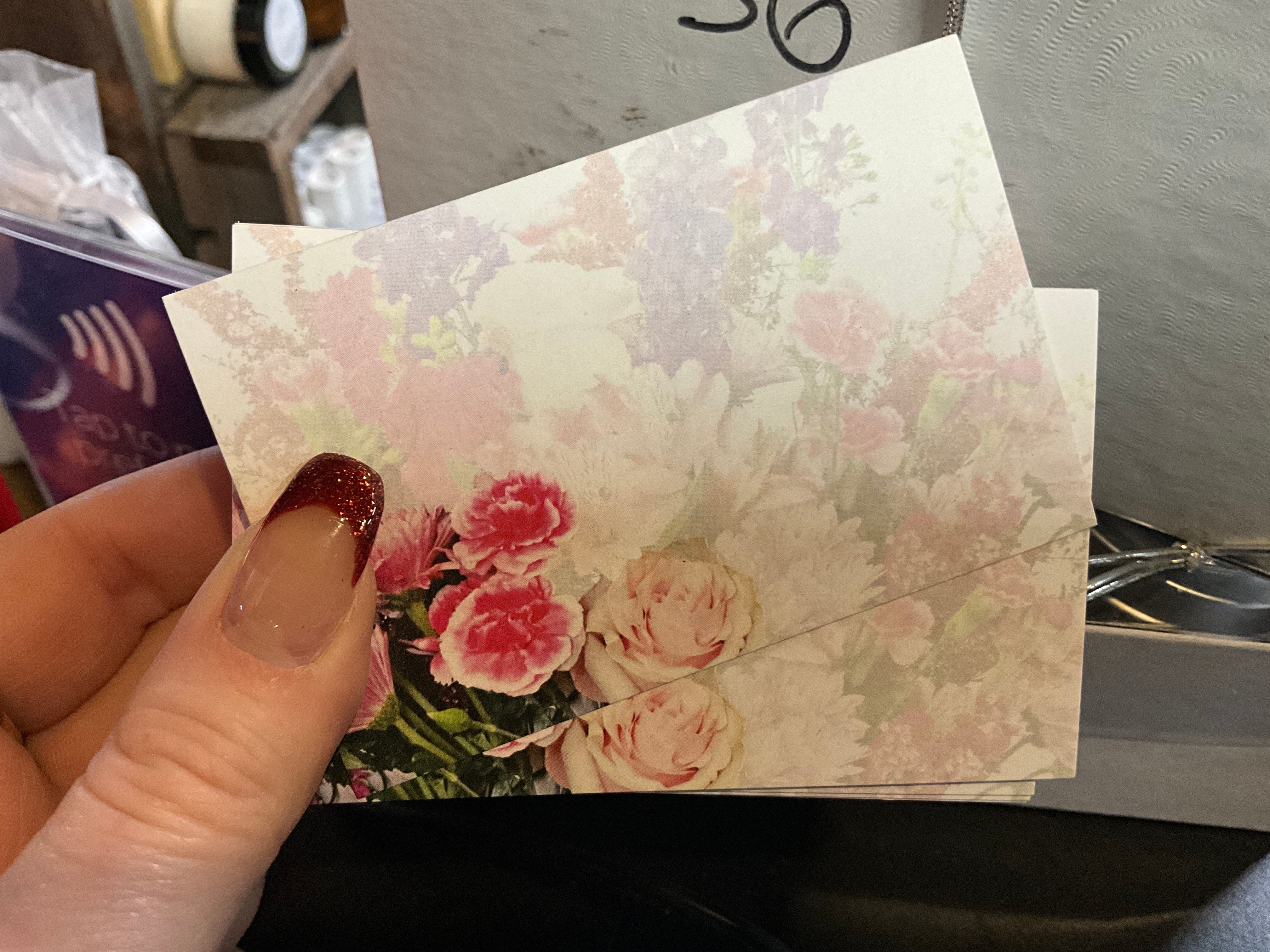 Carnation & Rose - Arrangement Card