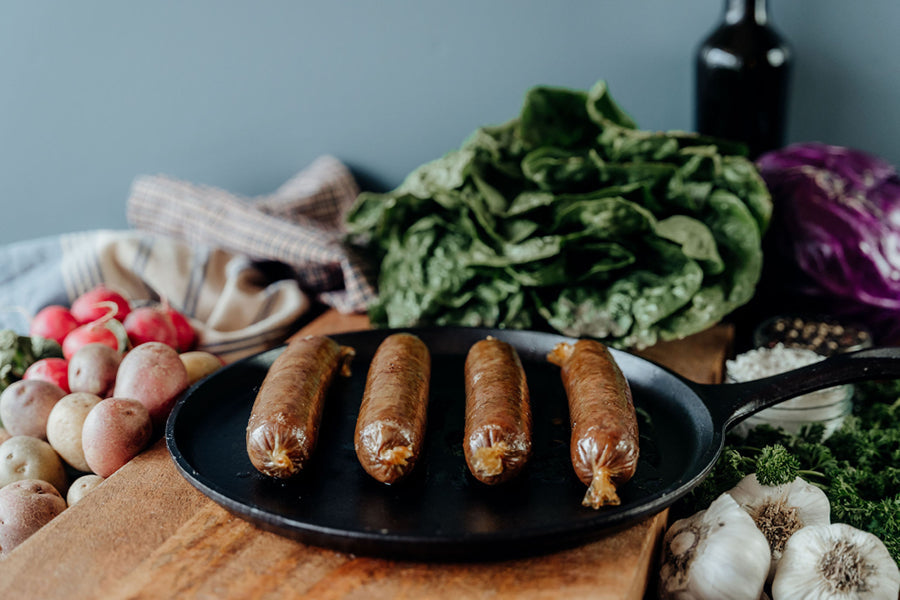 Polish Pork Sausages - Sugar Free - five 0.25 lb. sausages