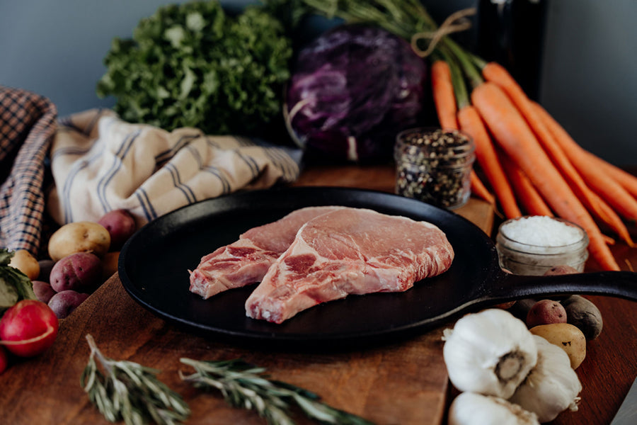 Fresh Cut Pork Chops - two 6 oz chops
