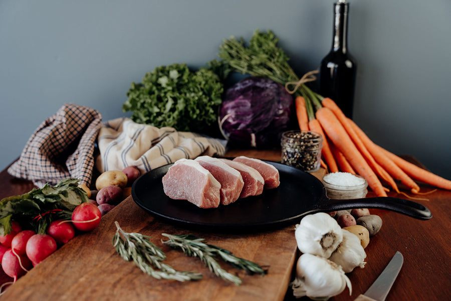Boneless Pork Chops - four 4 oz chops