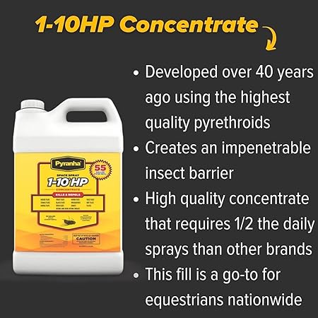 PYRANHA 1-10 HP Concentrate Refill 2.5 Gallon for 55 Gal Automatic Spray Systems - Barn Indoor Fly Control