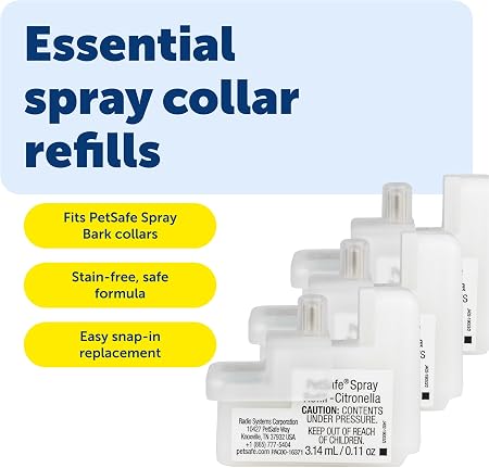 PetSafe Citronella Spray No-Mess Replacement Cartridges 3pk