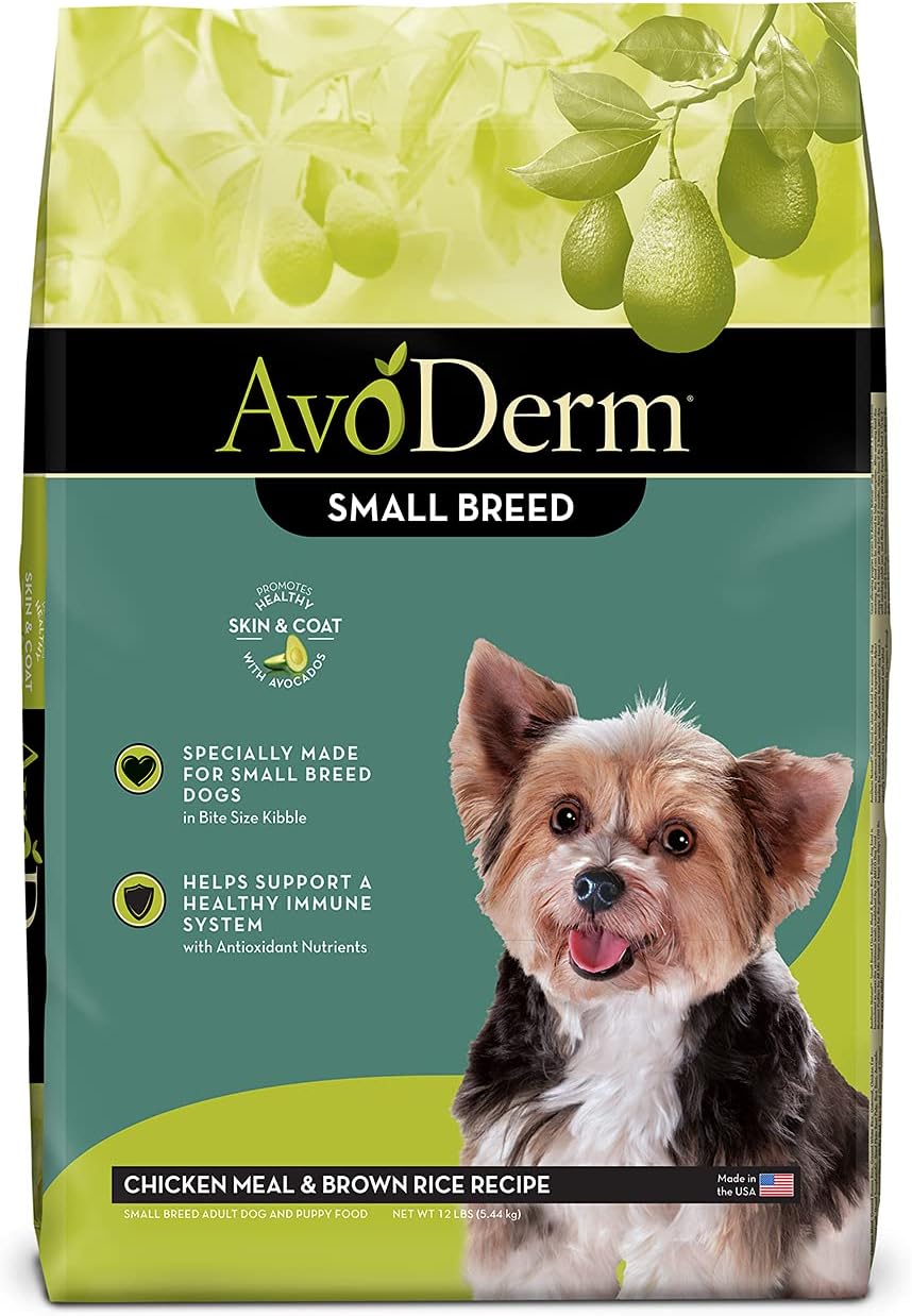 AVODERM SMALL BREED CHICKEN AND BROWN RICE 12 LBS