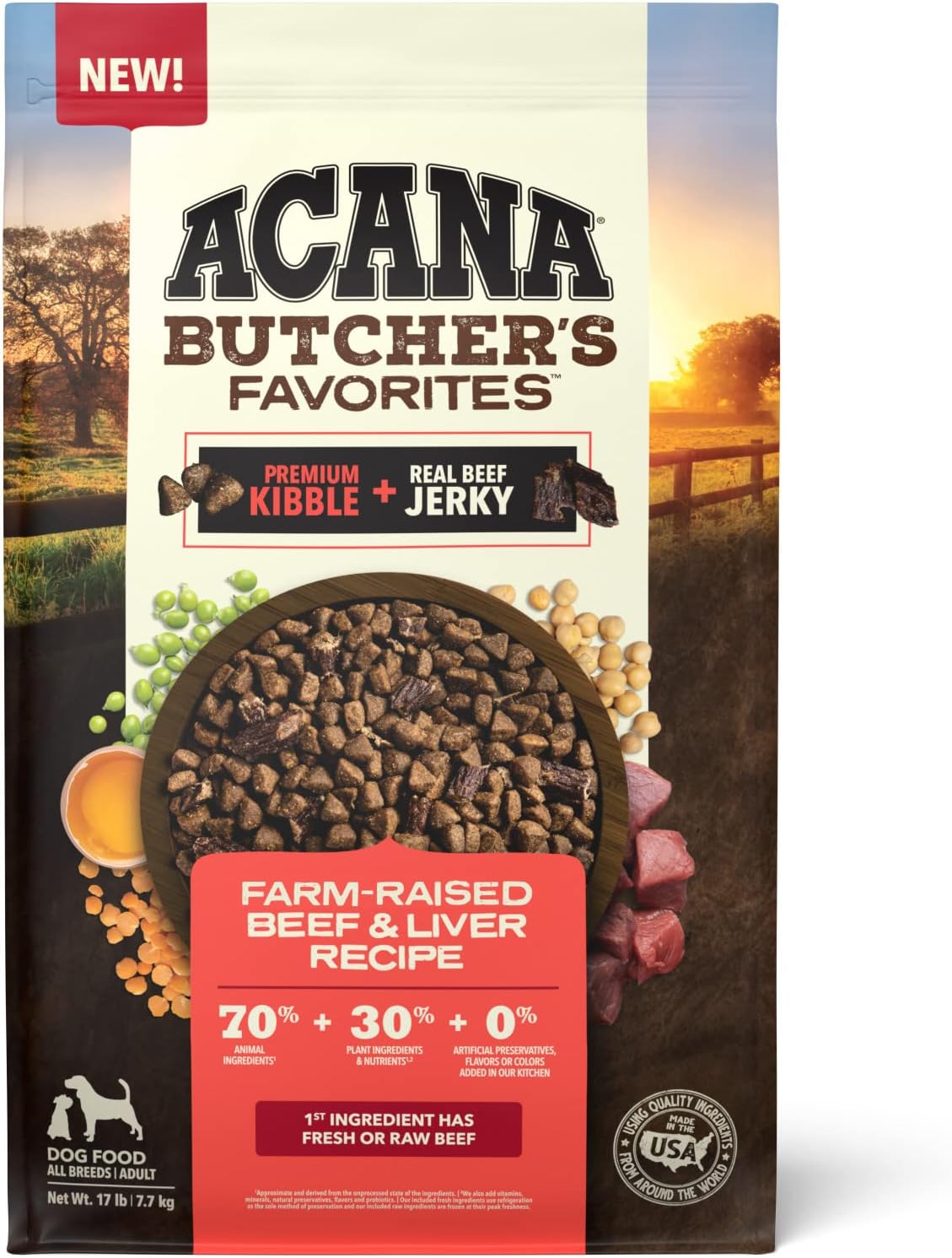 Acana Buchers Beef 17lb