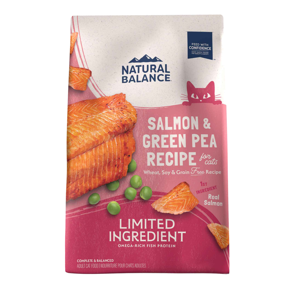 NBP DRY CAT LID SALMON/PEA 10#