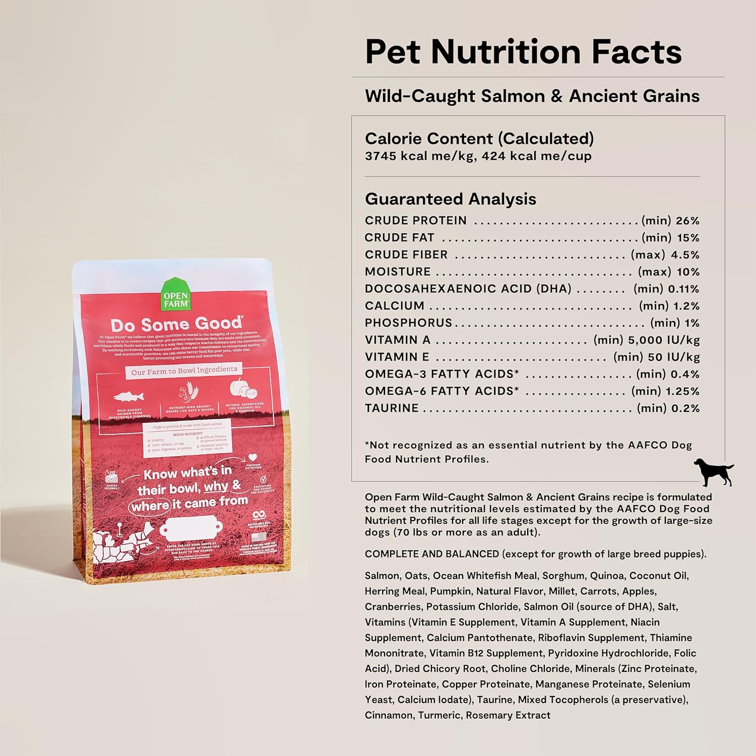 OPEN FARM DOG SALMON AG 4LB