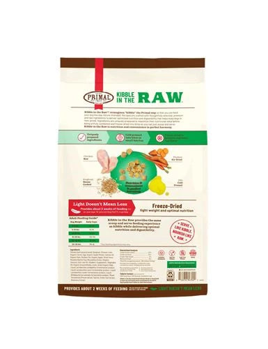 Primal Kibble in the Raw Small Breed Recipe Non-GMO Freeze-Dried Dog Food 1.5 lbs