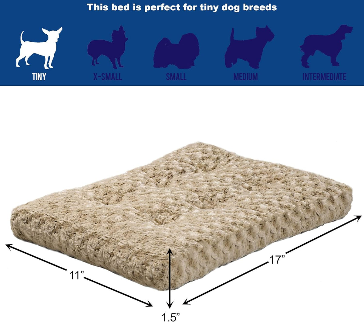 MidWest Homes for Pets XXS QuietTime Deluxe Mocha Ombré
