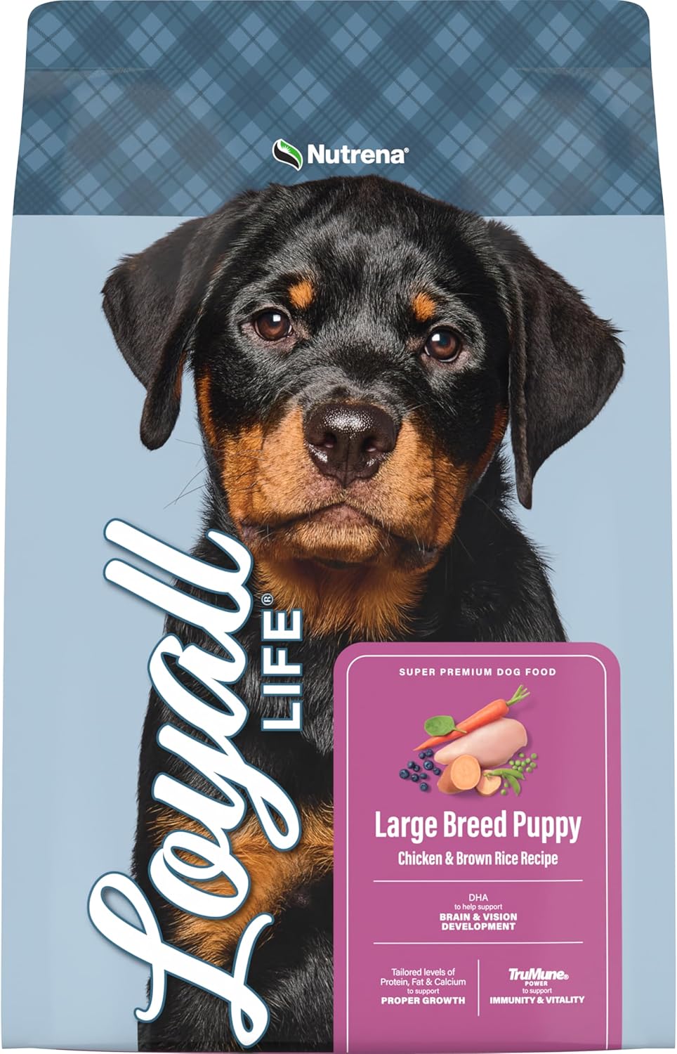 Nutrena Loyall Life Large Breed Puppy Food, Chicken & Brown Rice Recipe, 40 lbs