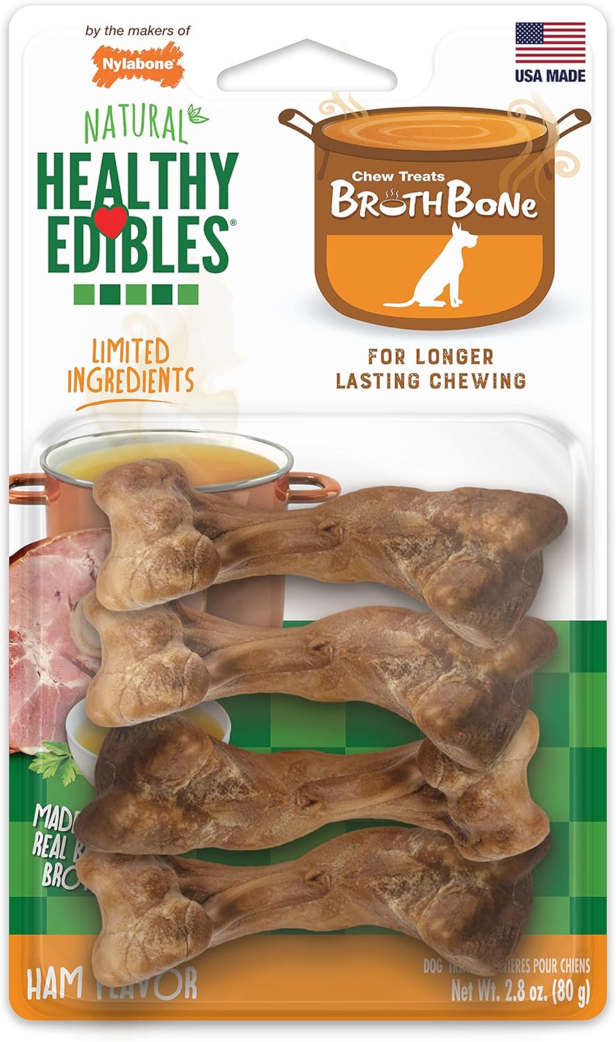 Nylabone Edibles Broth Bone4ct