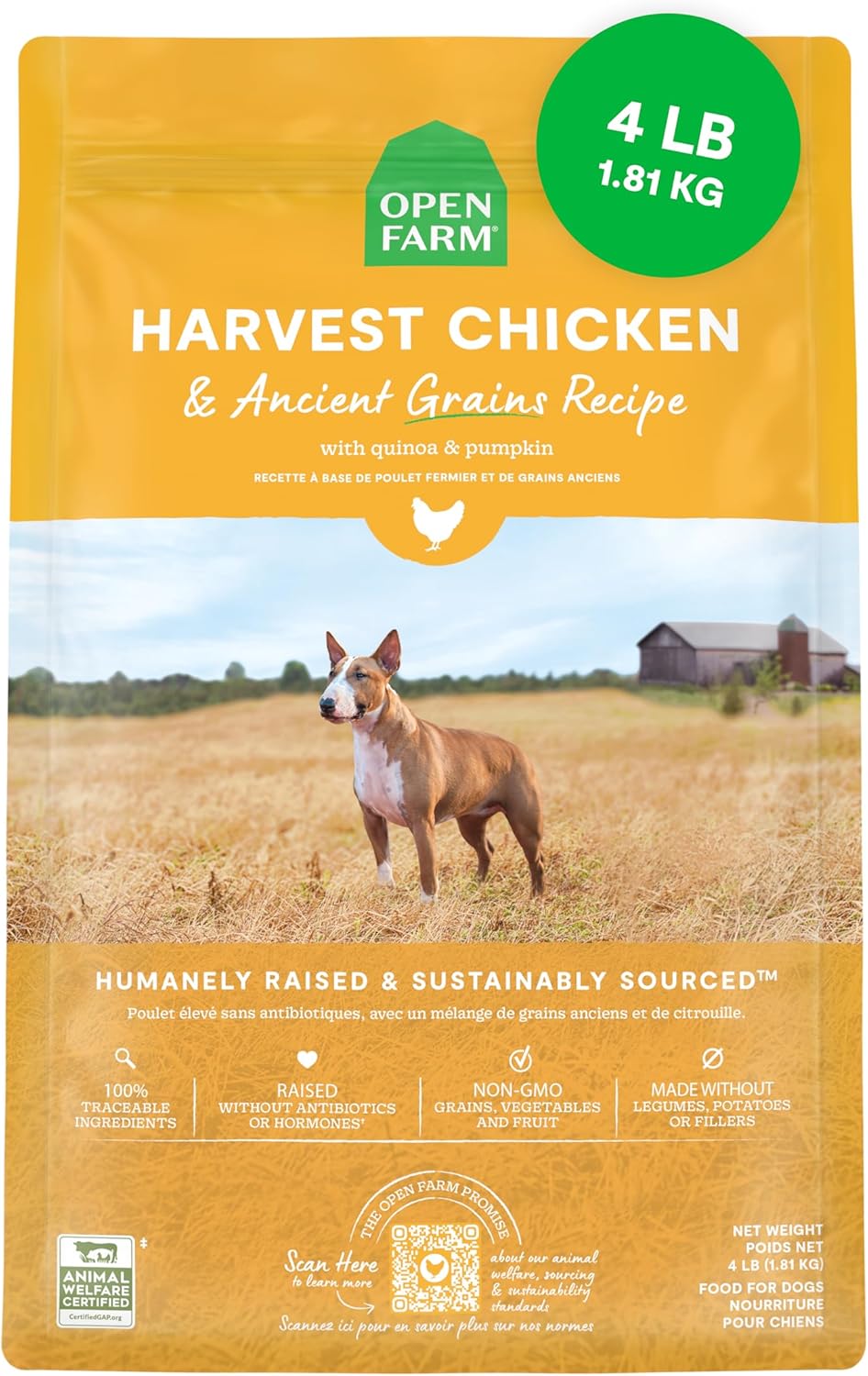 OPEN FARM DOG CHICKEN AG 4LB