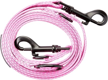 Alcott Adventures Adjustable Reflective Leash Medium Pink