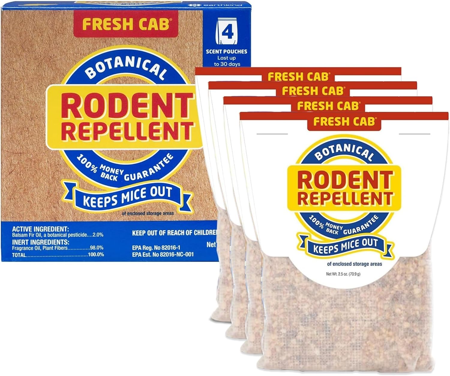 FRESH CAB RODENT REPEL 4pk