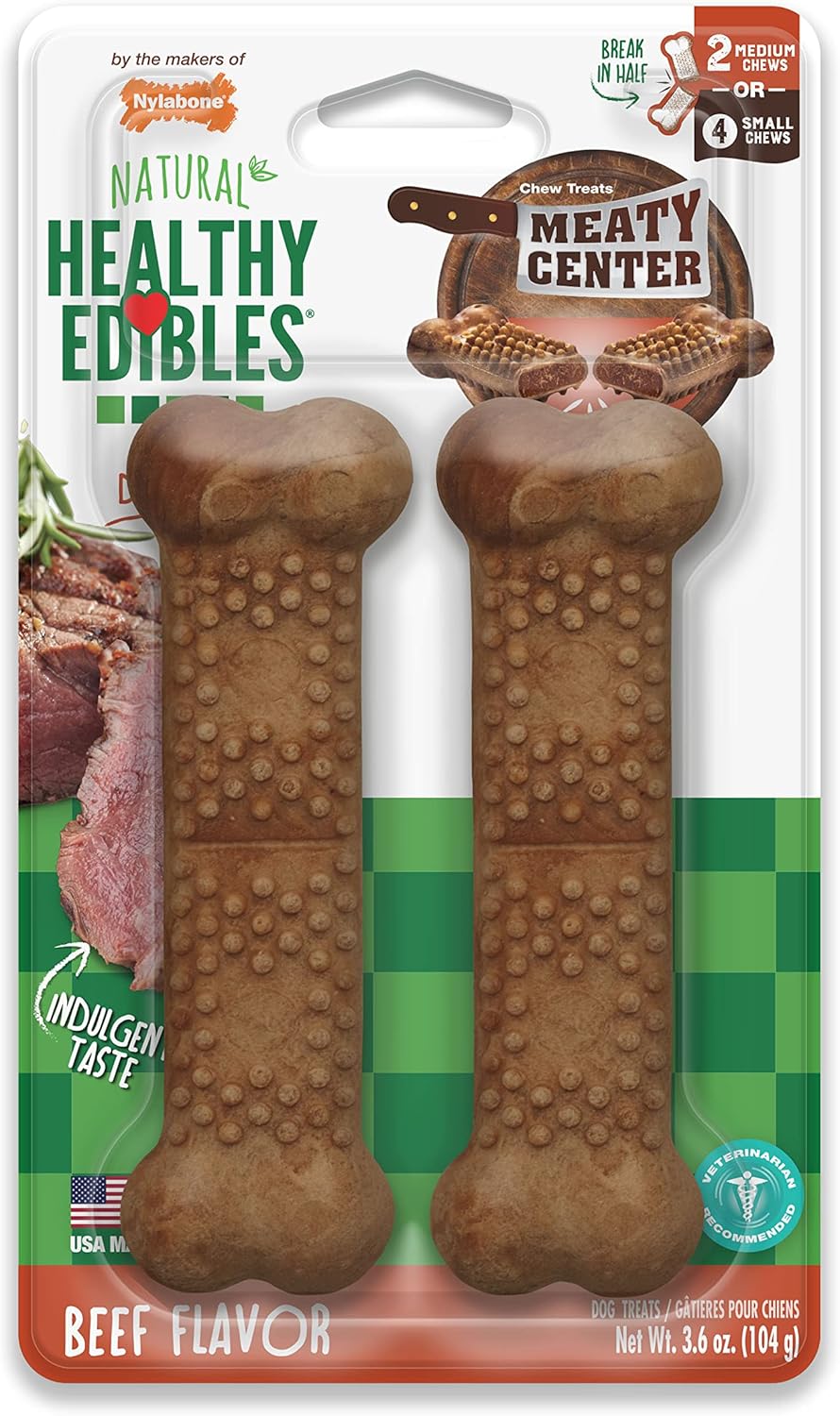 Nylabone Meaty Center Chew 2ct