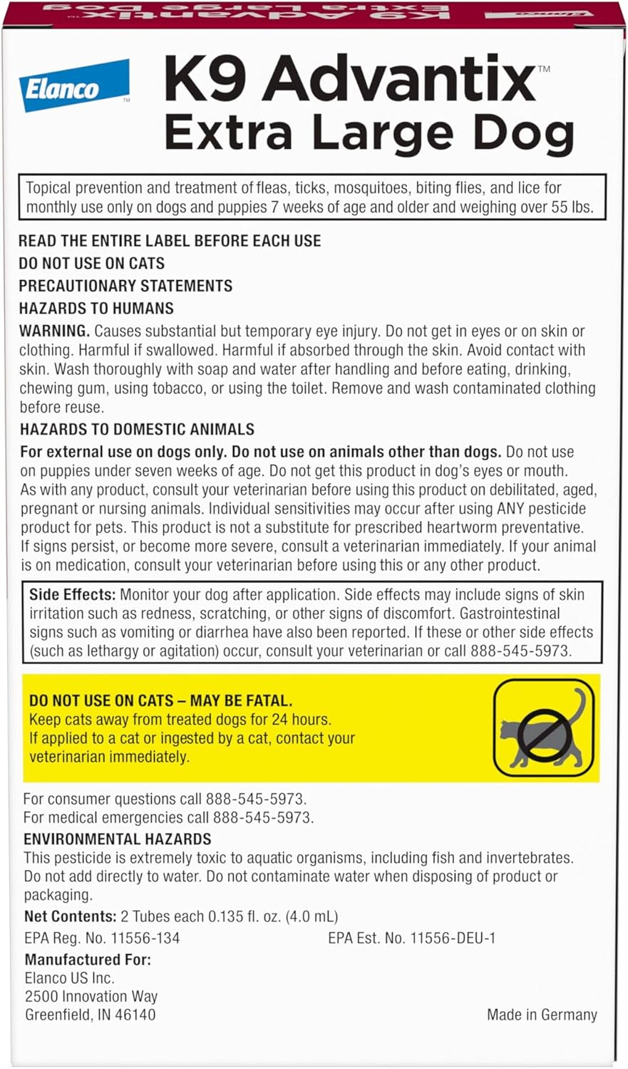 ADVANTIX K9 OVER 55LB 2PK