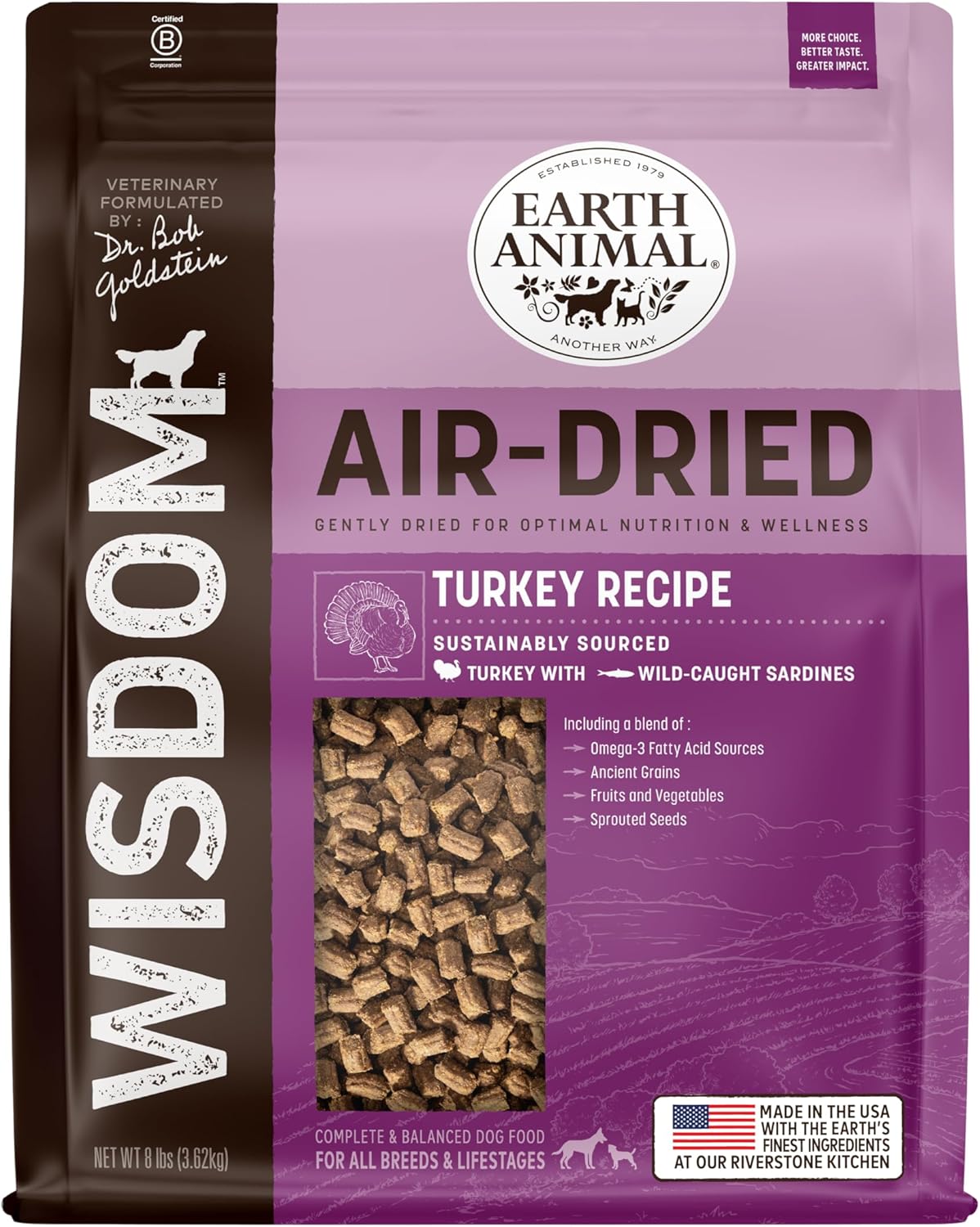 EA WISDOM TURKY Air Dried 8LB
