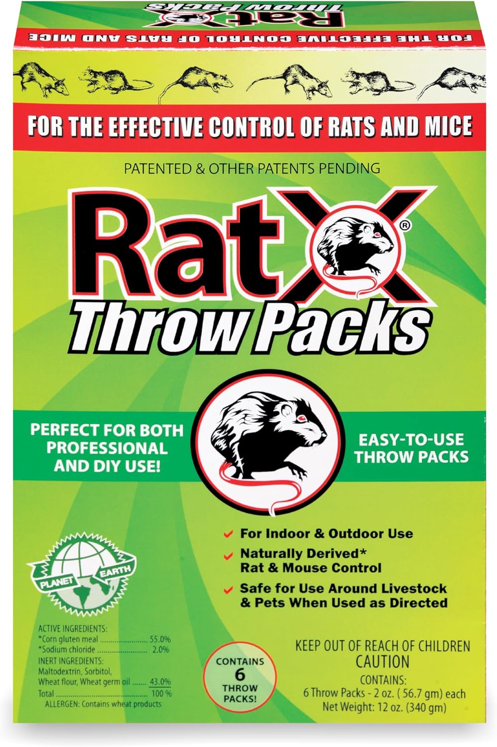 RATX THROW PACKS BOX 12OZ
