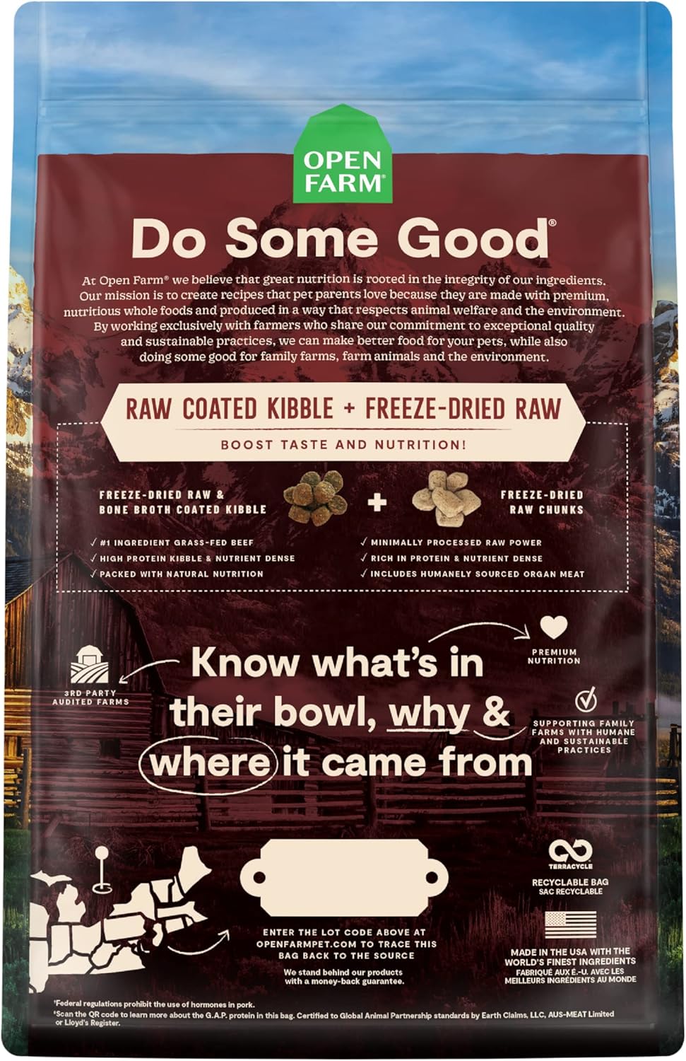 OPEN FARM ANCIENT GRAIN RAWMIX FRONT RANGE 3.5LB