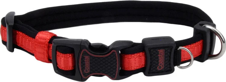 INSPIRE ADJUSTABLE DOG COLLAR RED 5/8"X12"