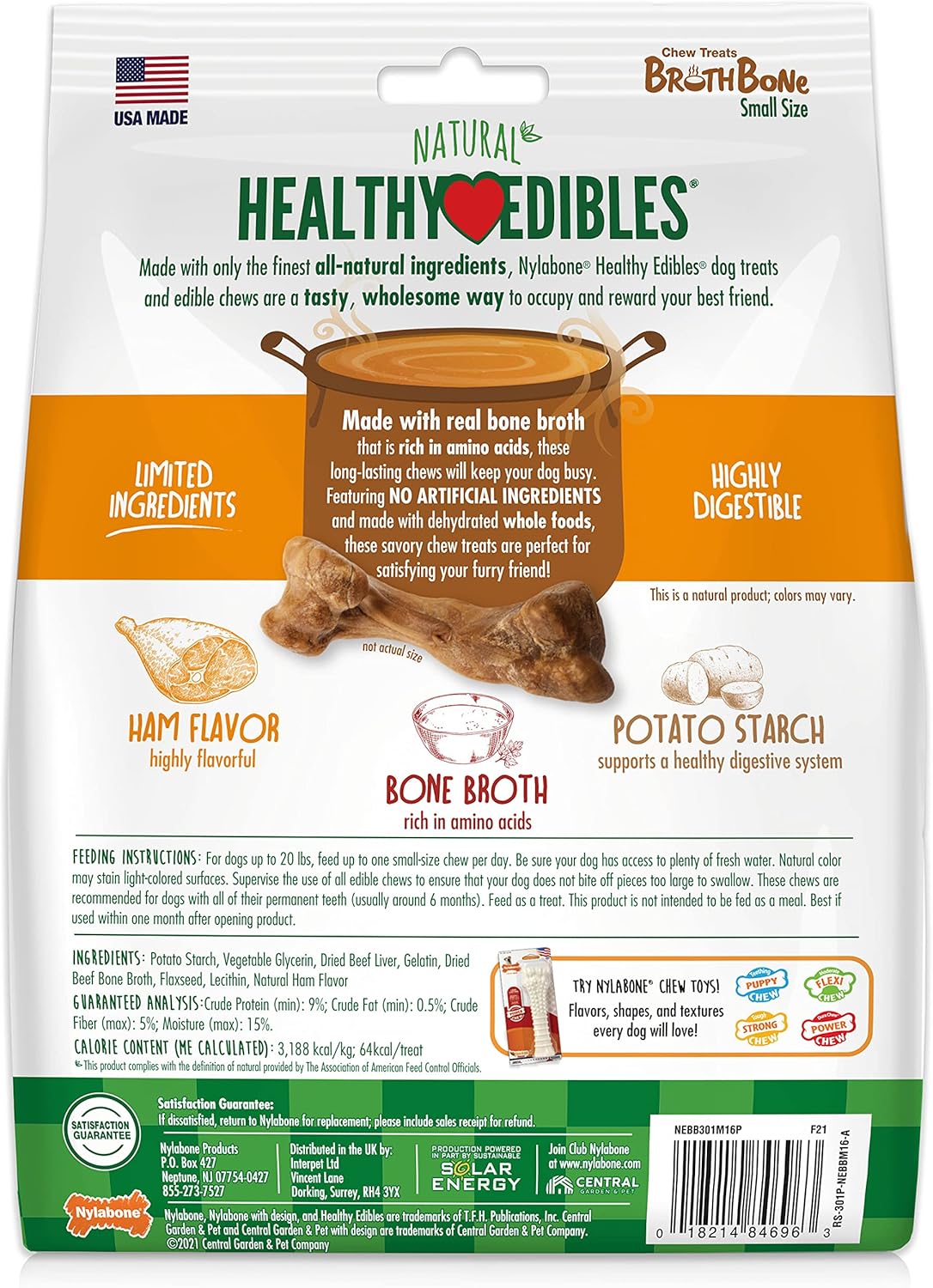 Nylabone Bone Broth 16 ct